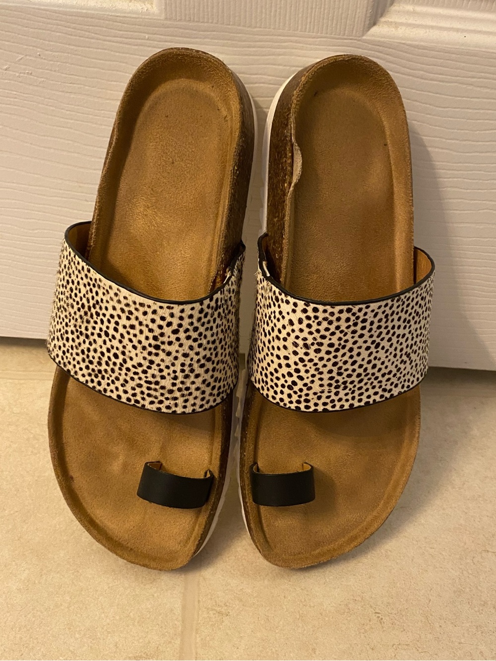 Crown Vintage Slip-On Cheetah Sandals